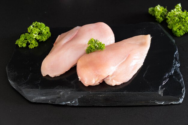 Fresh raw chicken breast fillet