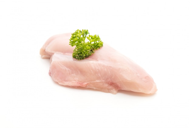 Photo fresh raw chicken breast fillet