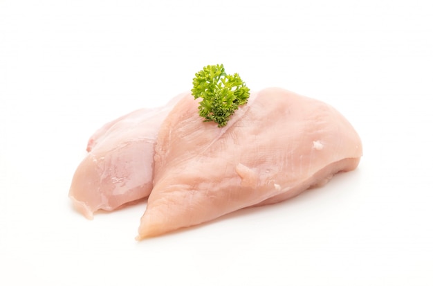 Photo fresh raw chicken breast fillet