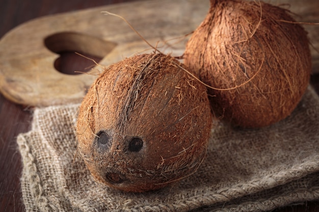 Fresh raw coconut