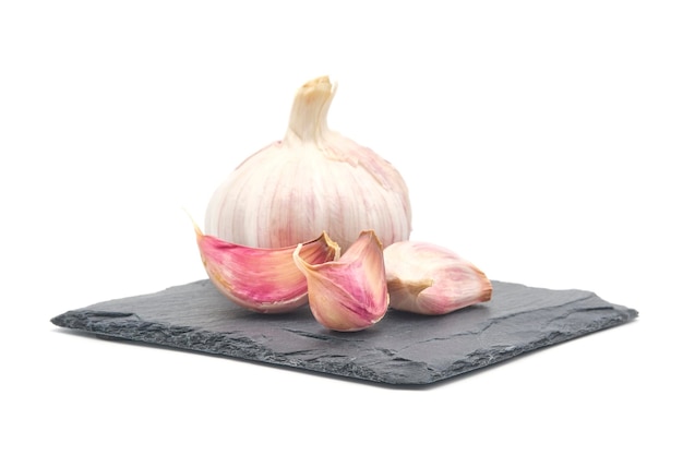 Photo fresh raw garlic