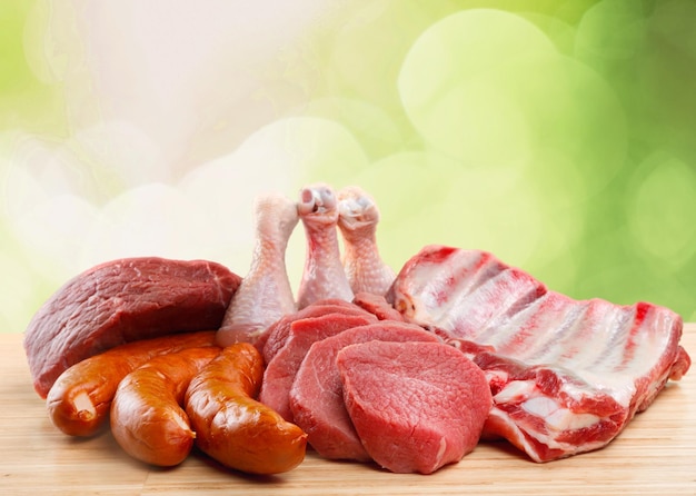 Fresh Raw Meat Background