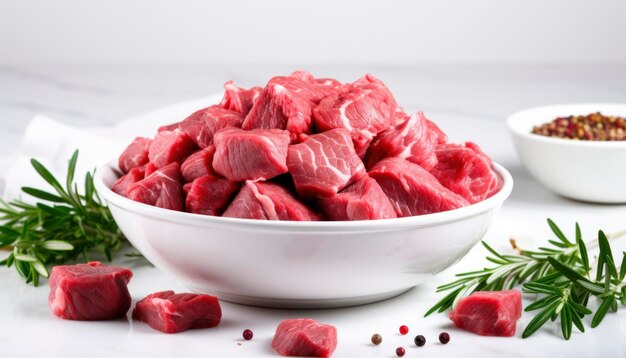 Photo fresh raw meat