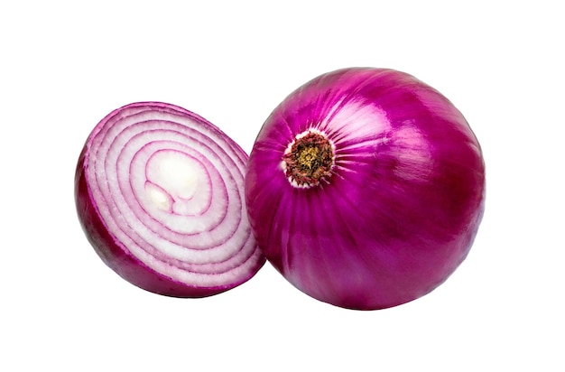 Photo fresh raw onion slice