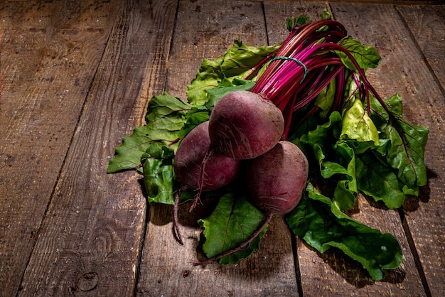 Fresh raw organic beetroot