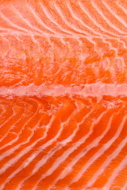 Foto bistecca di salmone crudo fresco con spezie ed erbe preparata per la griglia