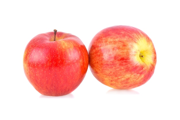 Fresh red apple isolated on white