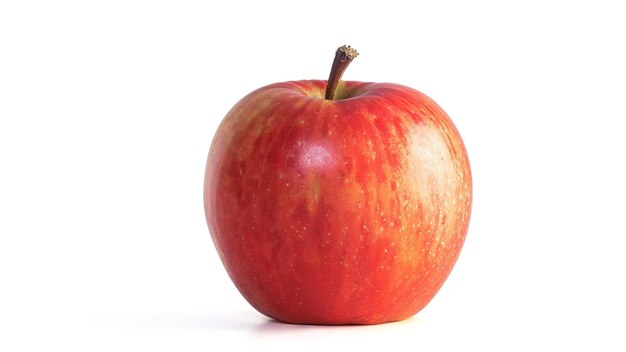 Fresh Red Apple on White Background