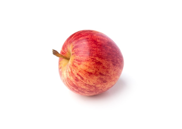 Fresh red apples isolated on white background