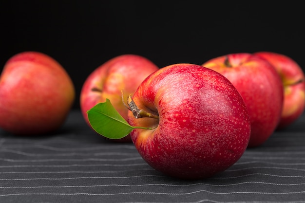 Fresh red apples