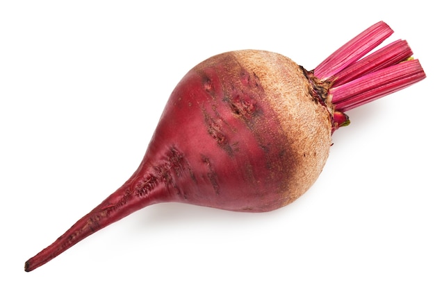 Photo fresh red beet on a white background