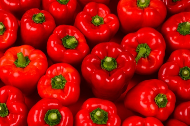 Fresh red bell pepper background