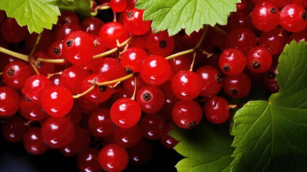 Fresh red currant background