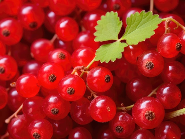 Fresh red currant background