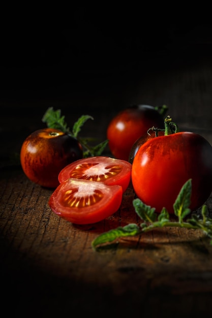 Fresh red delicious tomatoes