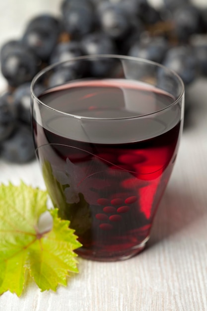 Fresh red grape juice