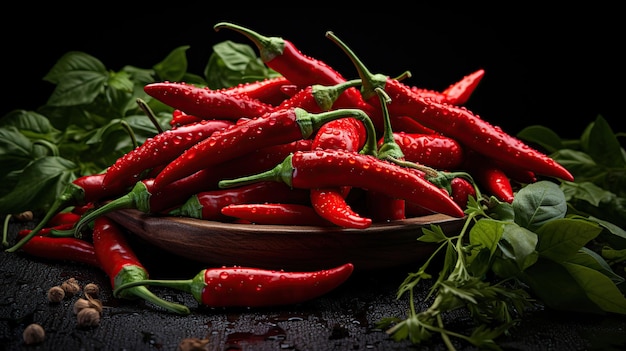 Fresh red hot Chili pepper