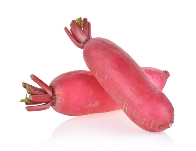 Fresh red radish isolated