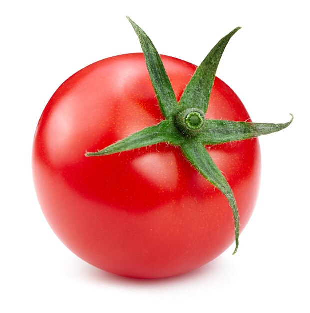 Fresh red tomato isolated on white background