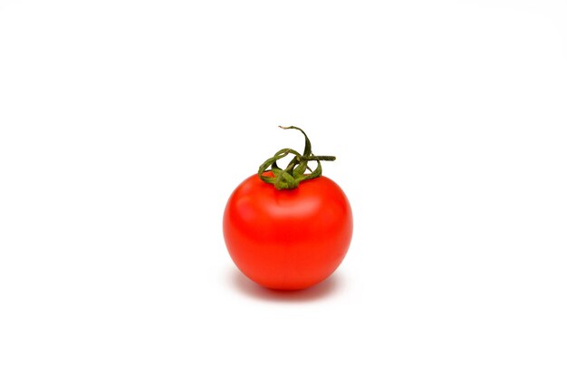 Fresh red tomato isolated on white background