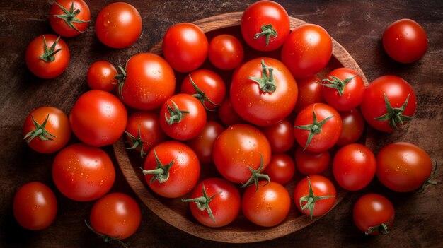 Fresh red tomatoes