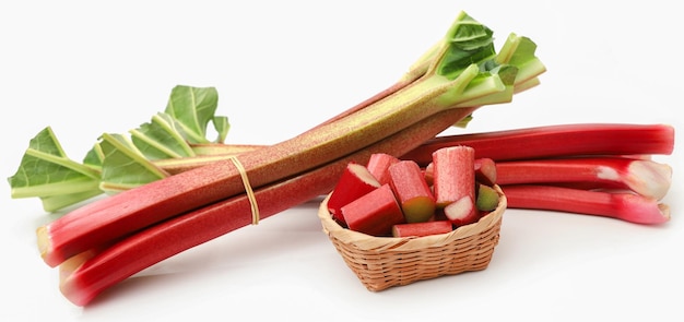 Fresh rhubarb