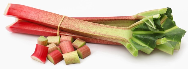 Fresh rhubarb