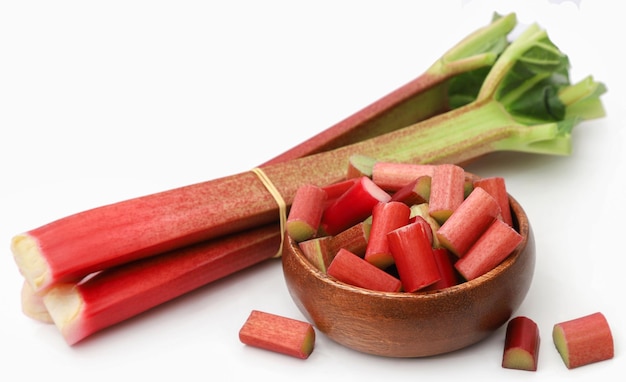 Fresh rhubarb