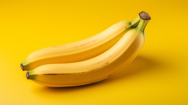 Fresh ripe banana a healthy snack for a vegetarian diet