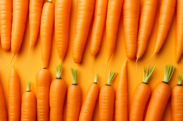 Fresh ripe carrots as background space