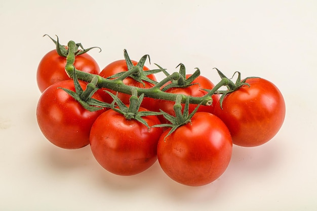 Fresh ripe cherry tomato branch