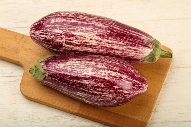 Fresh ripe eggplant