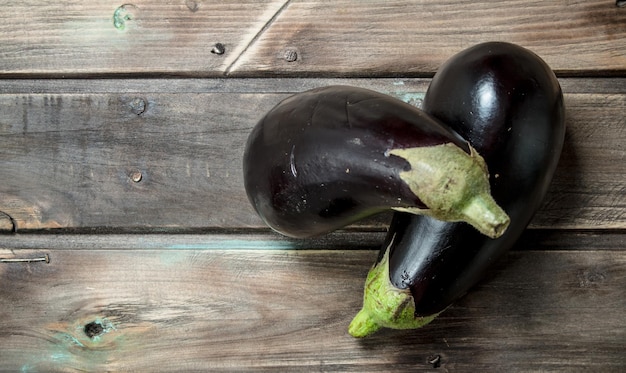 Fresh ripe eggplant