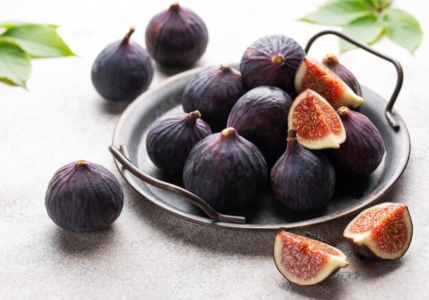 Photo fresh ripe figs