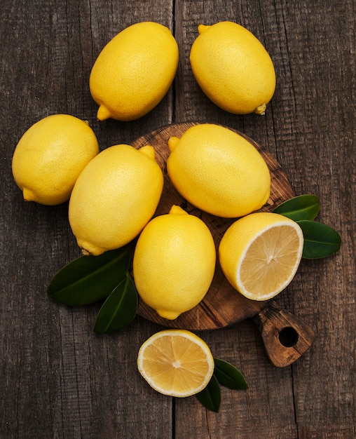 Fresh ripe lemons