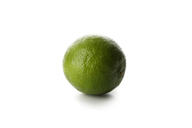 Photo fresh ripe lime isolated on white background