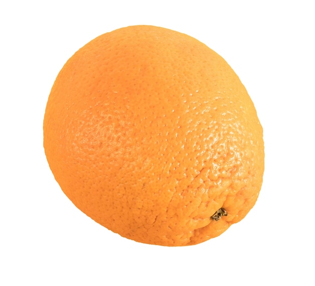 Fresh ripe orange isolated on blank background