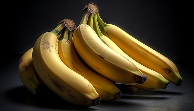 Fresh ripe organic banana a healthy vibrant tropical snack generated by artificial intelligence