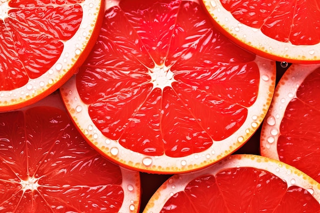 Свежий зрелый красный грейпфрут с рисунком фона