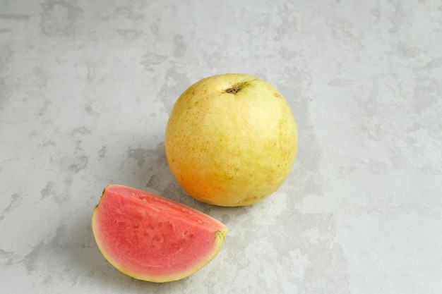 Fresh ripe red guava (Jambu Biji), tropical fruit