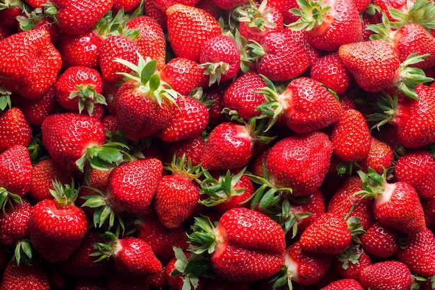 Fresh ripe strawberries 