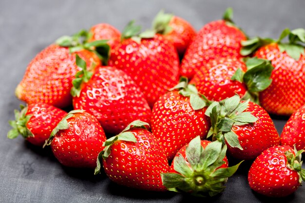 Fresh ripe strawberries.