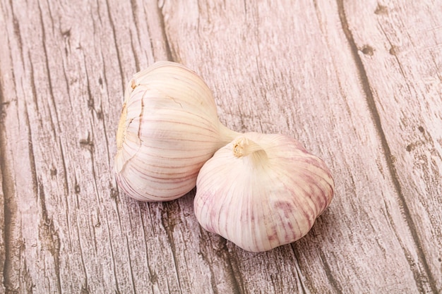 Fresh ripe and tasty garlic isolated