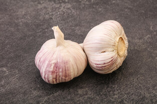 Fresh ripe and tasty garlic