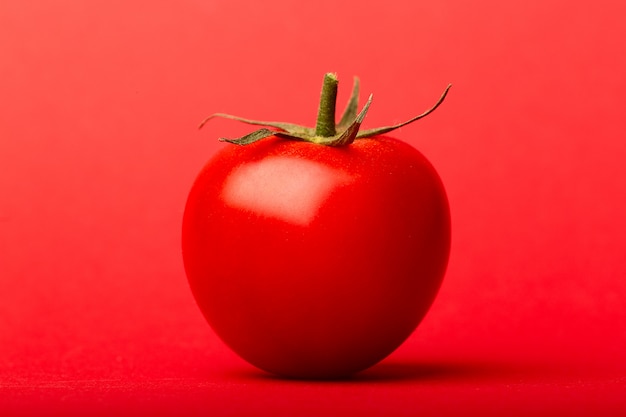 Fresh ripe tomato close up