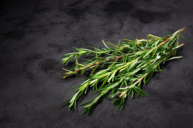 Fresh rosemary herb on the table