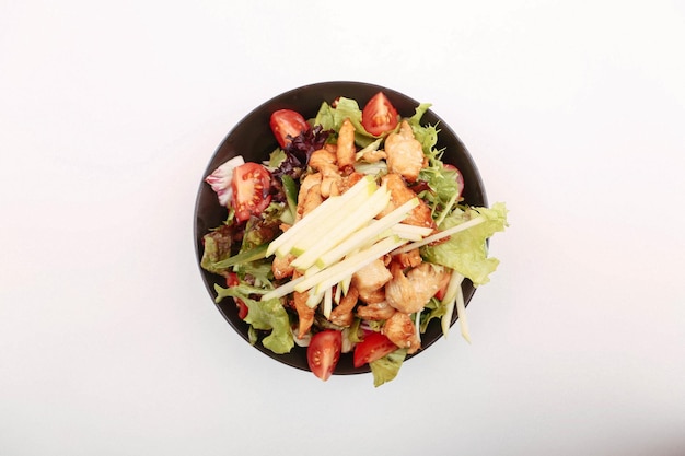 Fresh salad plate with mixed greens