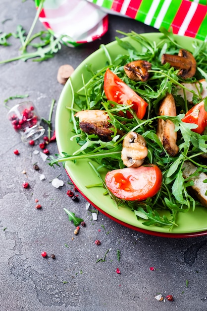 Fresh salad with chicken breast