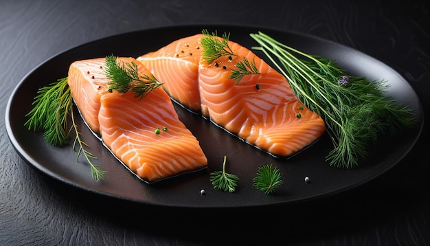 Fresh Salmon Fillet A Feast for the Eyes