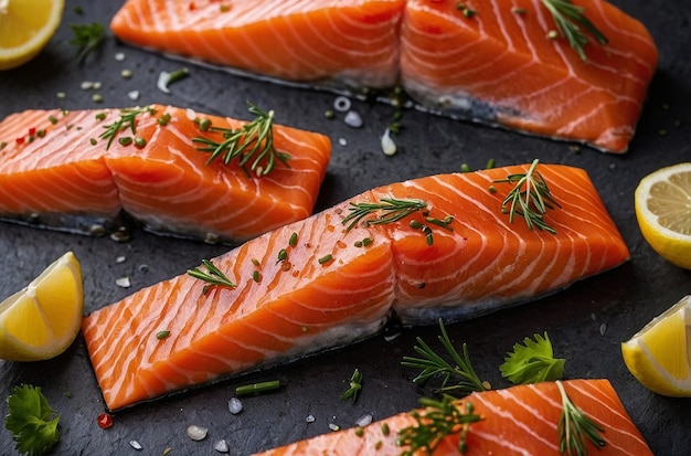 fresh salmon fish raw seafood omega second course snack ready to eat